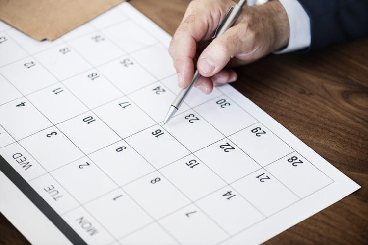 calendário